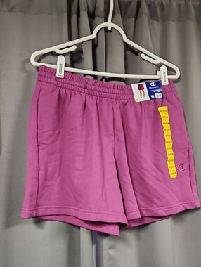 M Champion Women's Athletic Shorts in Magenta
